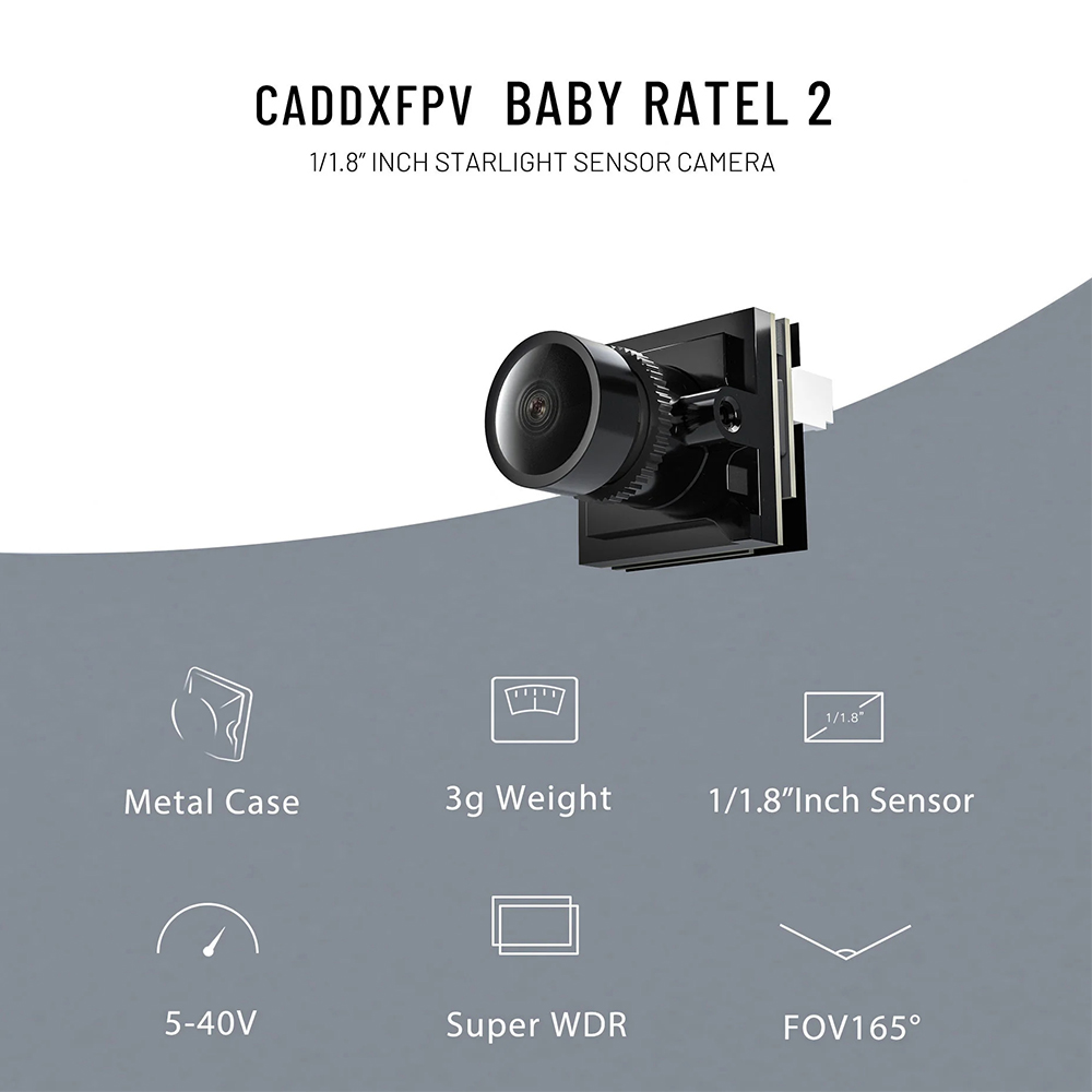 CADDX Micro FPV Camera Ratel 2 - Fpv Drone Camera recension och pris