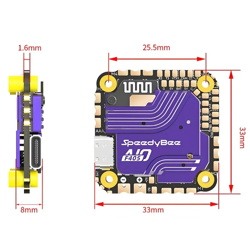 SpeedyBee F405 AIO Flight Cont - Fpv Drone Quadcopter recension och pris